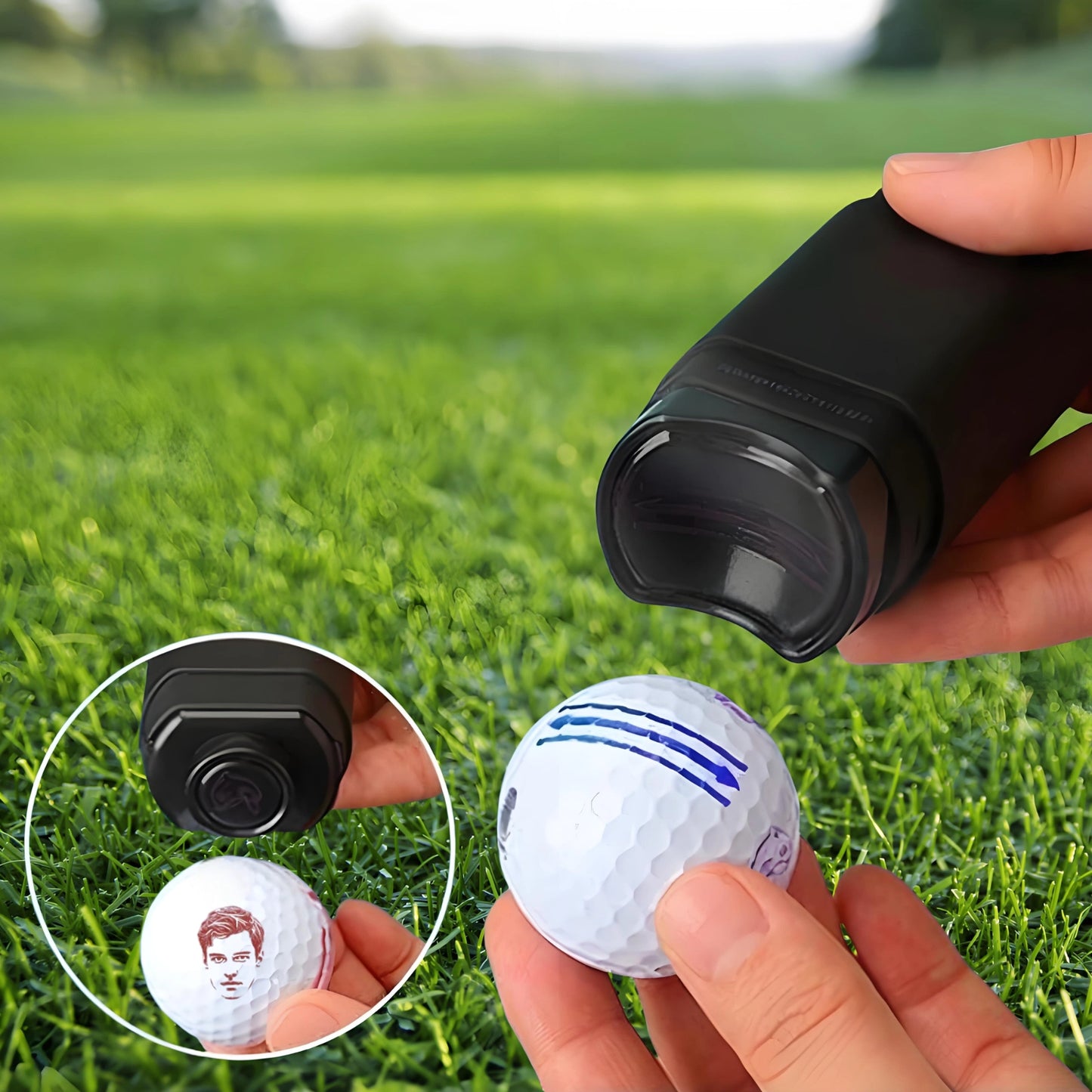 Golf Ball Photo Stamp