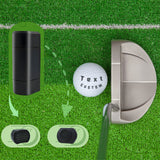 Close-up of the custom golf ball Monogram name stamp kit, showing the stamp handle and interchangeable letters.