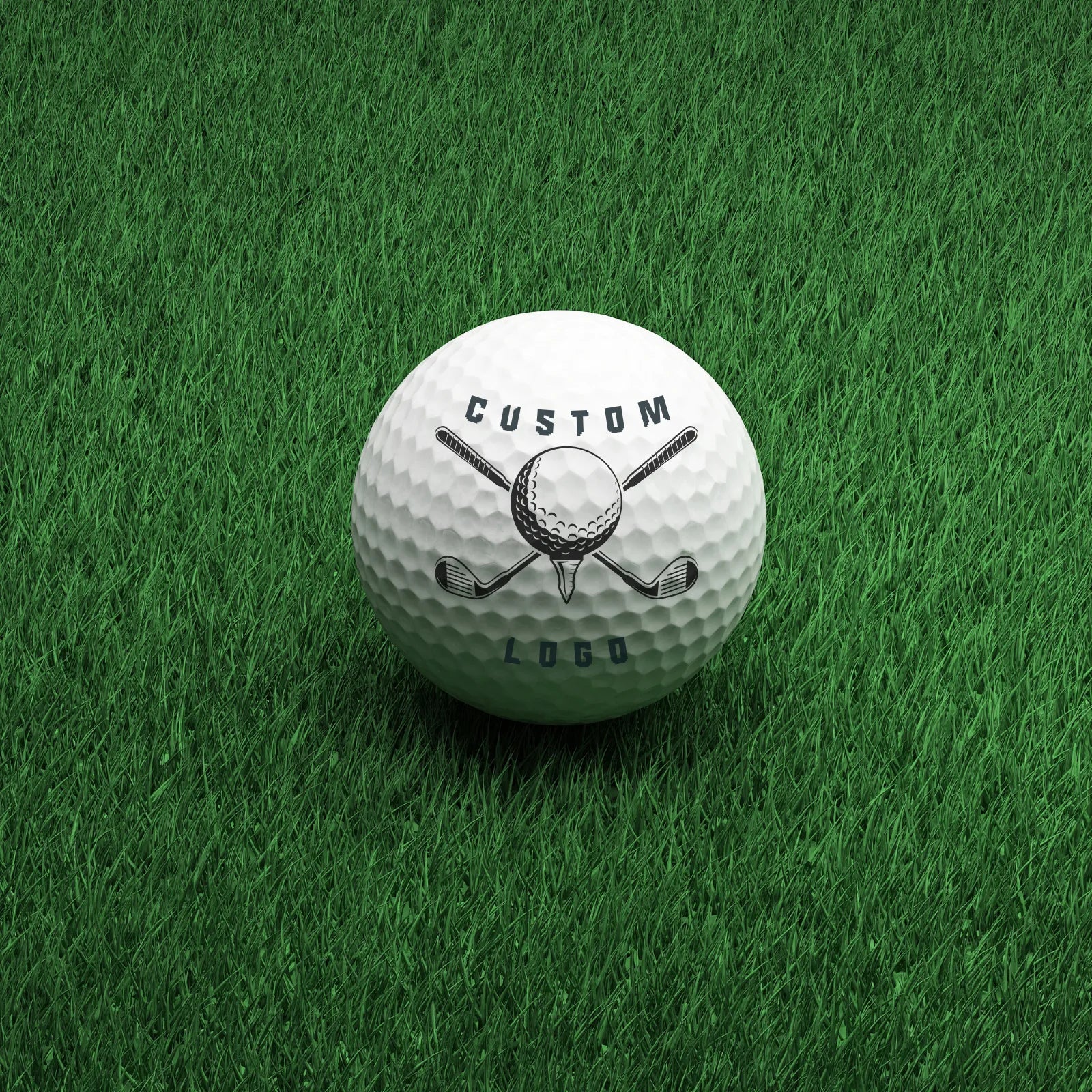 Online Design Tool for Custom Logo Golf Ball Stamp - Upload Your Business Logo